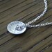 Mother's Necklace.... Hand-stamped aluminum pendant necklace with pewter fleur de lis charm
