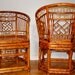 RESERVED for Nancy  PAIR of Large Chinese Chippendale Bamboo Arm Chairs CHINOISERIE