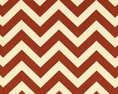 108" CHEVRON TABLE RUNNER -Premier Prints ZigZag Village Rust - Fall , Holidays, Thanksgiving