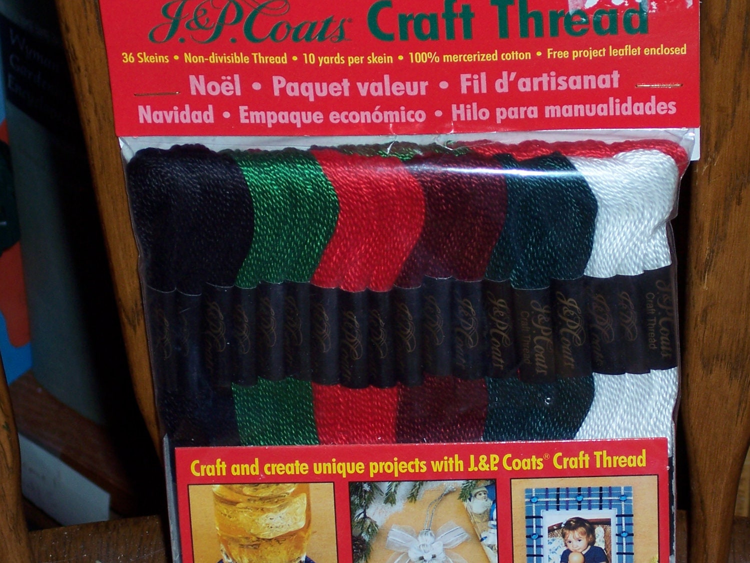 craft Thread,multi 36 skein value pack,assorted colors,JP Coats,non-divisible,100% cotton,crafts, Embroidery,friendship bracelets