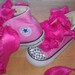 GIRLS Converse With BLING PINK infant 2 3 toddler 4 5 6 7 birthday dress