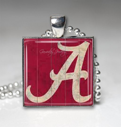 Bama,Pendant,Roll Tide,Handmade Bama Necklace,Key Ring,Bama Jewelry,College,Alabama,Pendant,Big Al Charm,Unisex,Crimson Tide,College Jewelry