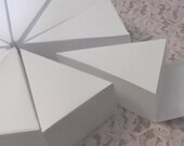 Cake Box Party Favor - multiple colors available - baby showers bridal showers birthdays holiday parties