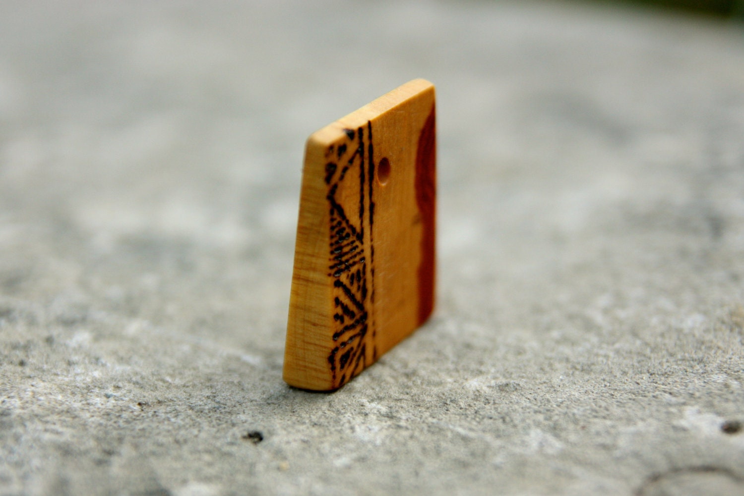 wooden pendant - handmade jewelry, eco friendly, valuable hard wood, beads accessories, men and woman necklace