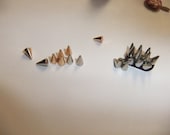 12 3D Small Mini Nail Art Size Spikes Studs Tiny You pick color Silver & Gold