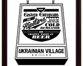 Ukrainian Village 11x14 Silk Screen Poster
