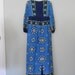 SALE Vintage 1960's Dress/ Maxi Dress/ Psychedelic/ Bold Print/ Paisley/ Lace up/ Corset Top/ Puff Sleeves/ Small