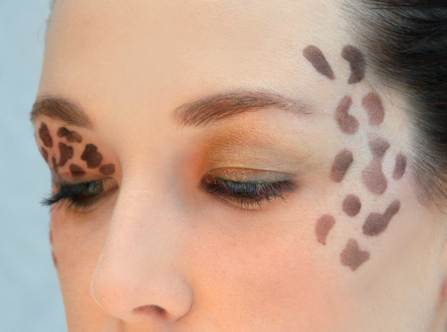 Makeup stencil/ Make-up stencil/ Halloween/ animal print/ leopard/ cheetah/ (large)