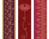 Lotus Tall Ornaments - Printable Digital Sheet - Buy 2, Receive 1 FREE