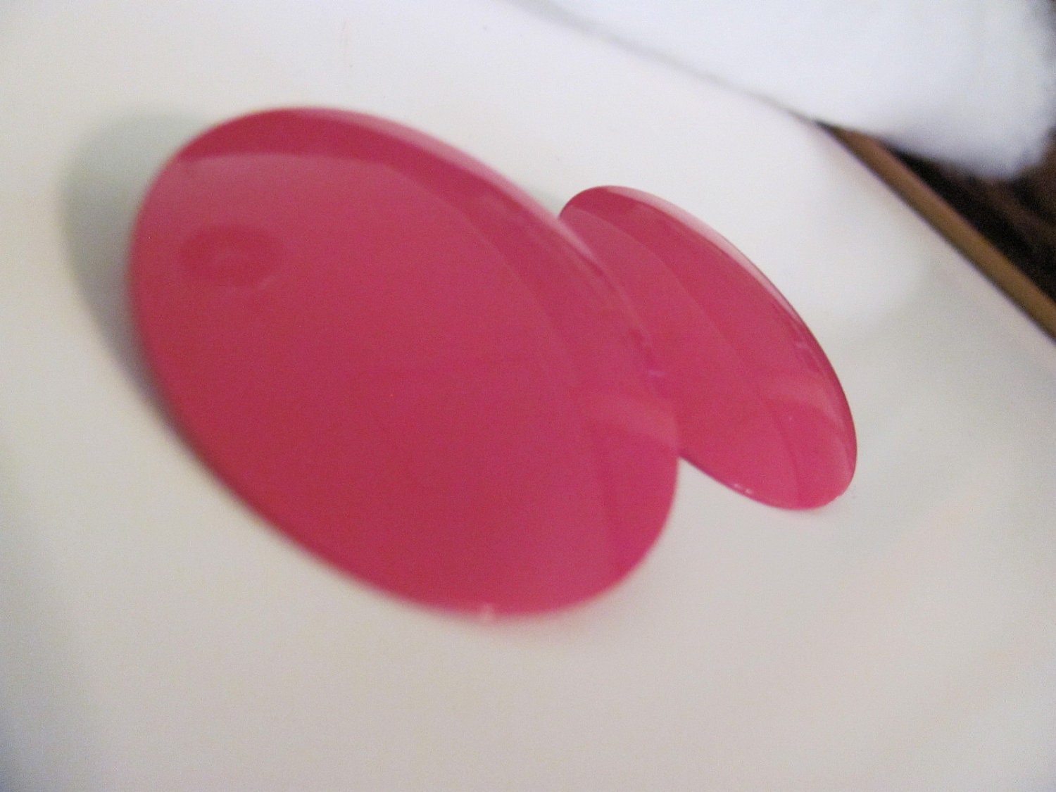 Vintage Pink Metal Earring