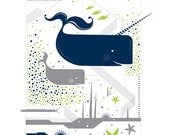 Narwhal Screenprint