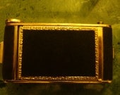 Wedding clutch vintage cigarette case / Camera Style Novelty Powder Compact / wallet