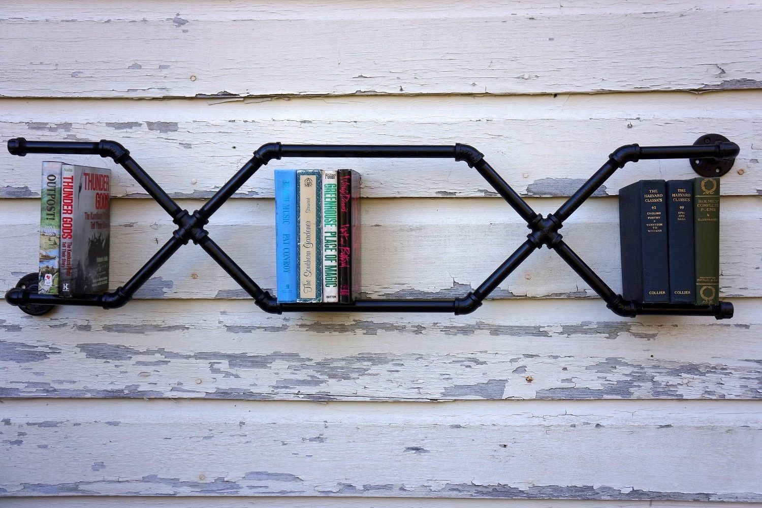 Industrial Pipe     - Three Tier Bookshelf -