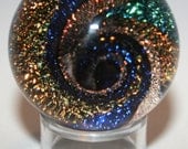 Dichroic Vortex Glass Marble