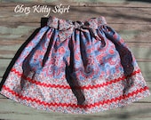 Kitty Skirt --- Girl's Skirt Pattern by Felicity Patterns. Children's PDF Pattern and Sewing Tutorial. Girl's Sewing Pattern.