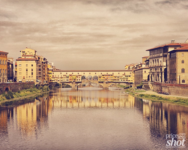 Ponte Vecchio in Florence Italy travel photography 10x8in print