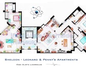 Sheldon-Leonard & Penny's Apartments from "TBBT" (BIG)