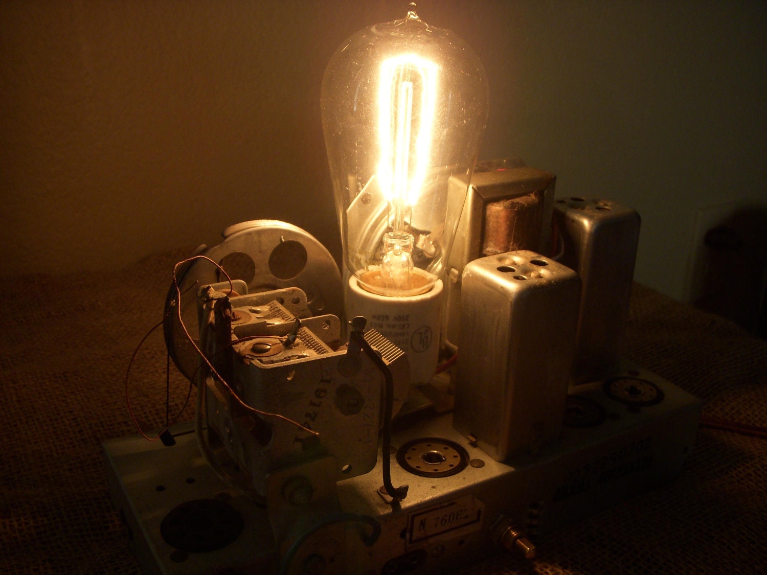 steampunk light bulb