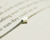 her heart necklace - modern bridal wedding simple layered necklace, yong bridemaid gift