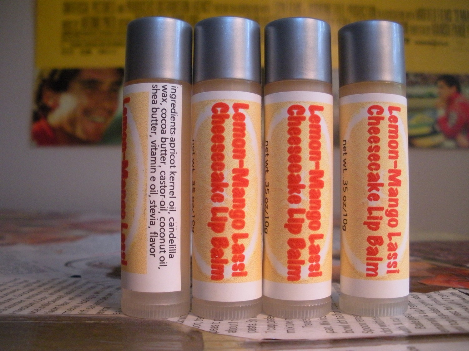 Lemon-Mango Lassi Cheesecake Lip Balm