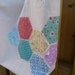 Canvas Tote - Lined Tote- Tote with Hexagons