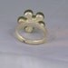 Rare Guess Designer Mod Retro Style Ring Hibiscus Lime Green Flower Rhinestone Size 7