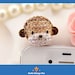 Cyber Monday Etsy 1PC Rhinestone Bling Monkey Head Earphone Charm Cap Anti Dust Plug for iPhone 5, iPhone 4, Samsung S3
