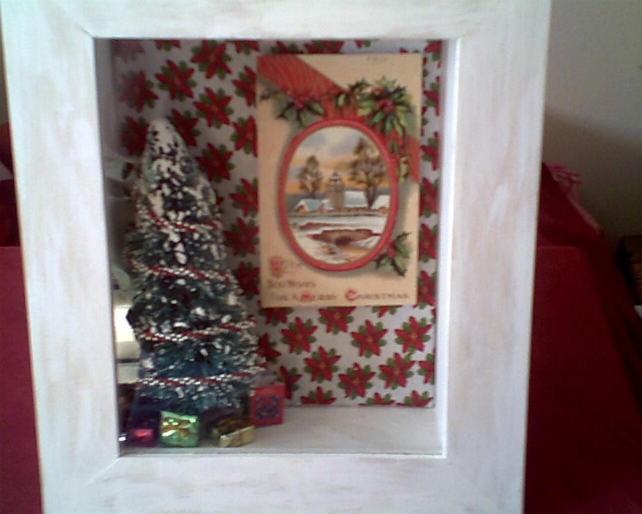 Shadow box "Christmas"  - handmade