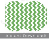 Printable pillow boxes INSTANT DOWNLOAD Christmas green chevron party decor printables DIY favor box Il_170x135