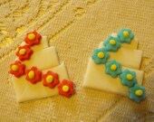 12 Wedding Cake Fondant Cupcake Toppers
