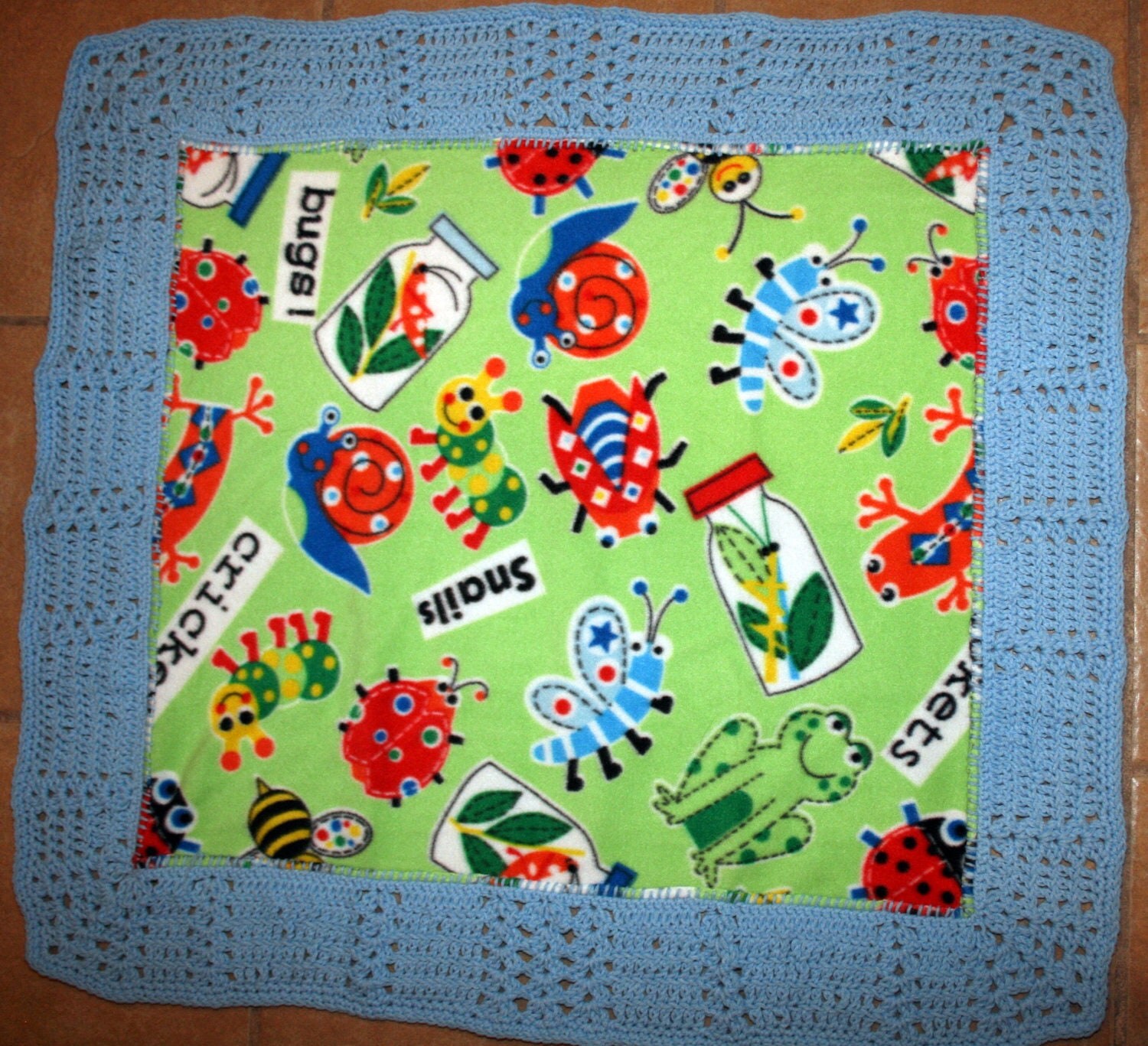 Crochet Stroller Blanket Size