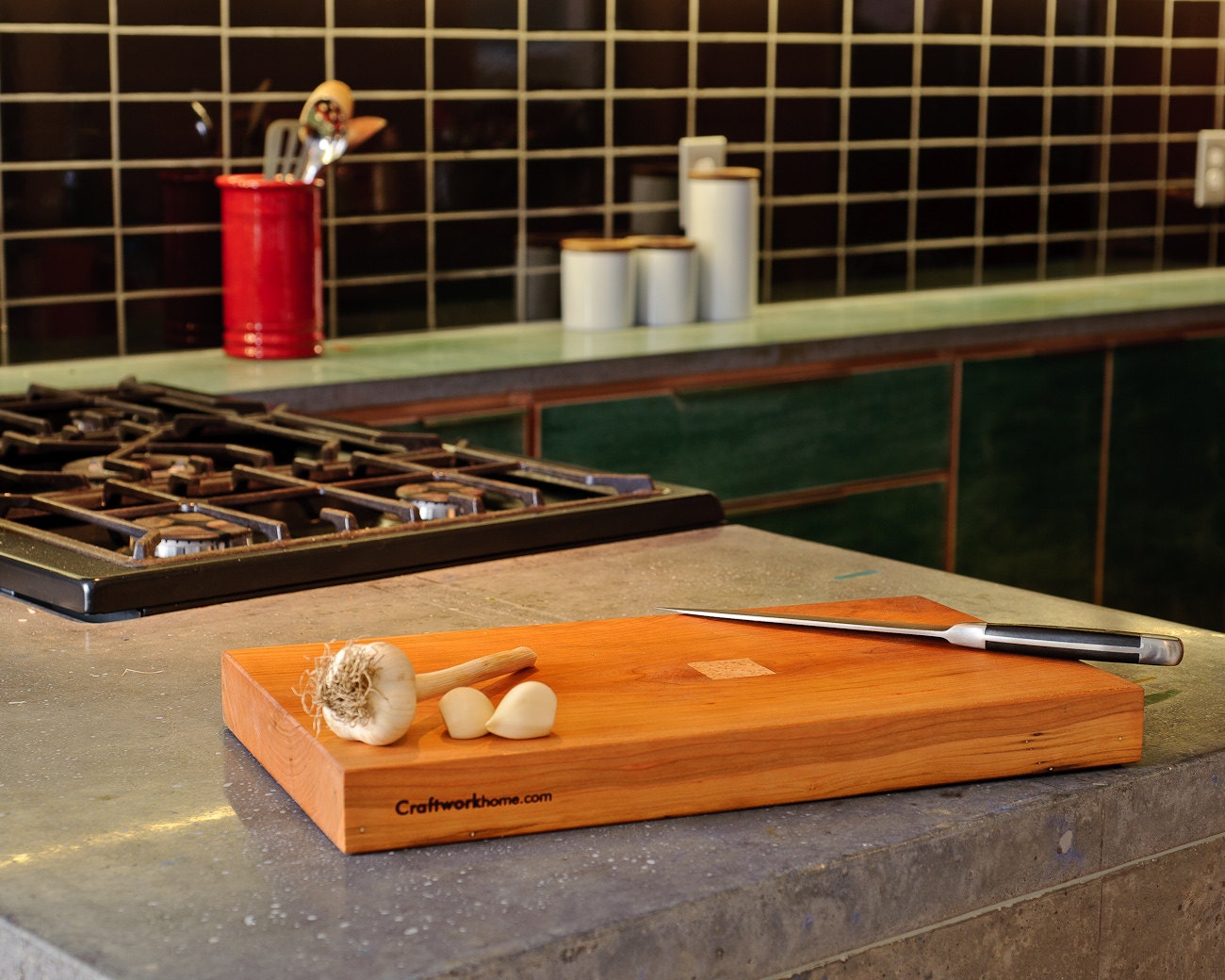 Large Cherry Cutting Board, 10x18