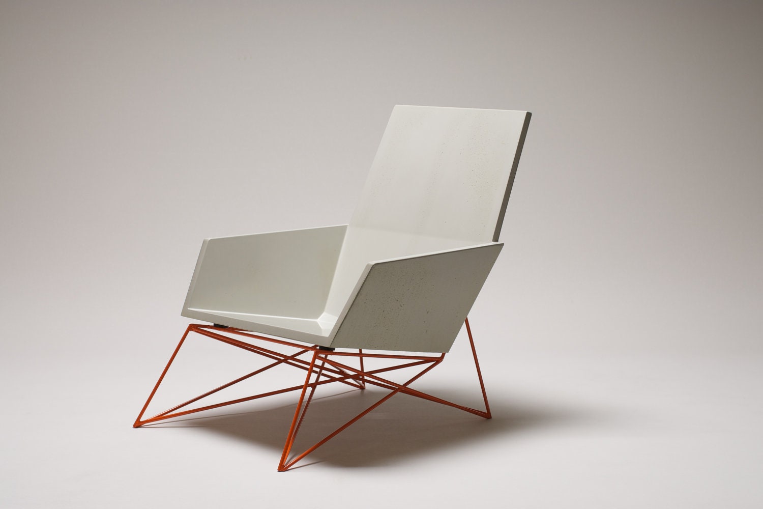 Hard Goods 'Modern Muskoka' Outdoor Chair / Concrete & Steel