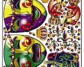 Mardi Gras Graphic Kit - reusable decal sticker decorations Il_170x135