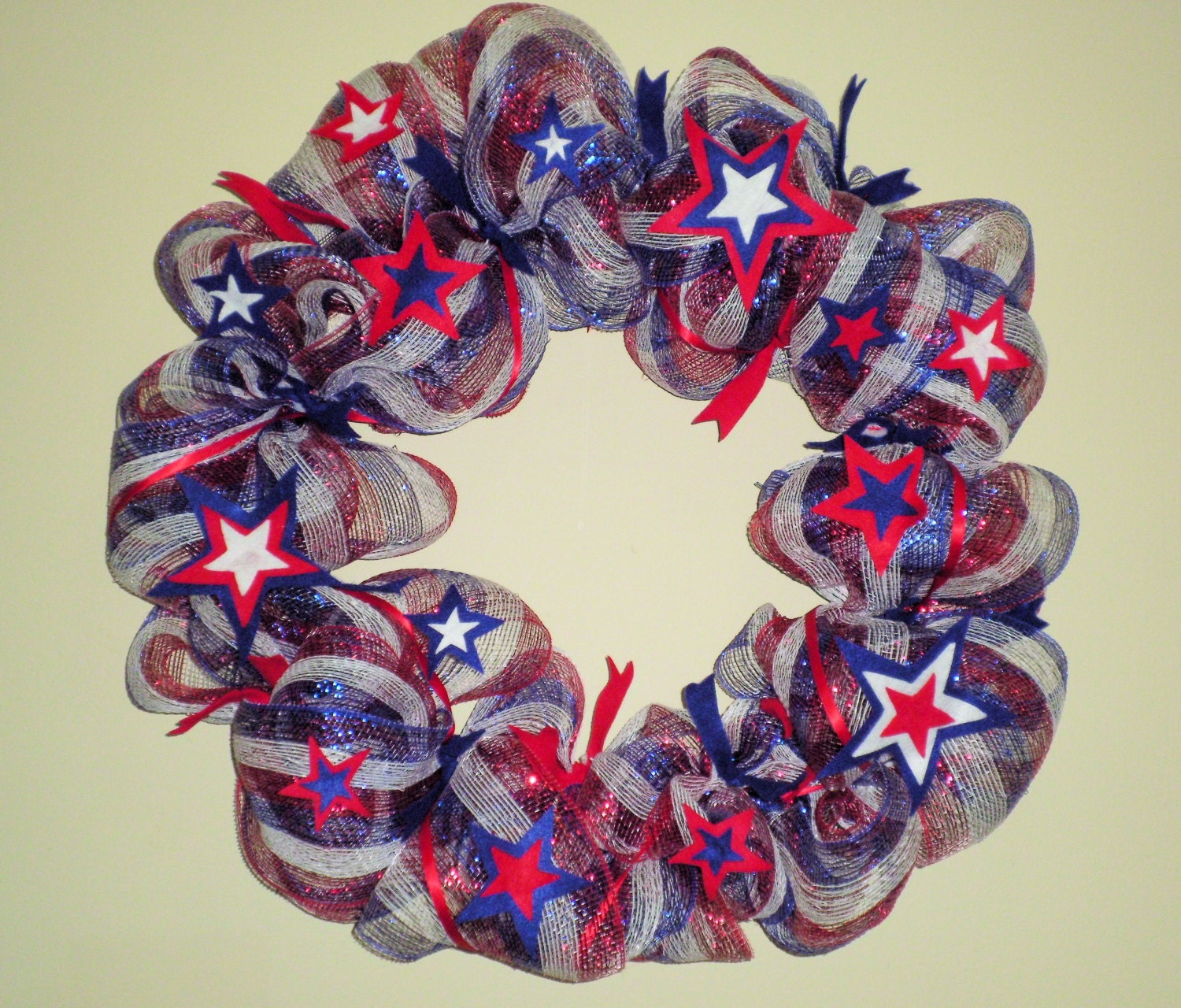 4th of July Deco Mesh Wreath