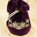 Purple Velvet Dice Bag with Elven Moon