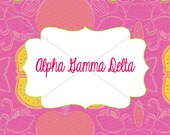 Alpha Gamma Delta 5x7 Notecard-Digital File-Unlimited Prints