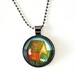 glass HEDGEHOG NECKLACE by boygirlparty, animal necklace pendant, hedgehog jewelry