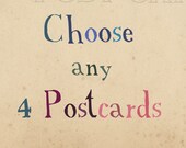 Any 4 Postcards from my store