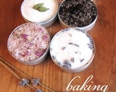 artisanal baking and dessert salts kit. sweet and savory flavors for your home baked treats.