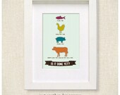 Is it Done Yet Kitchen Print  5x7 Multicolored