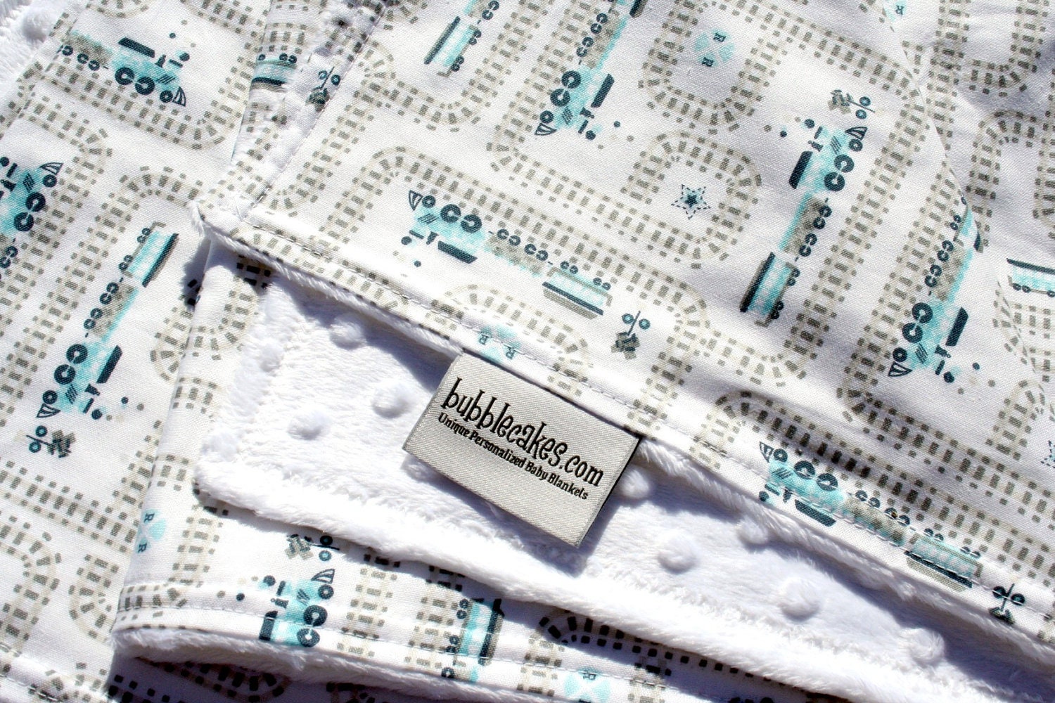 Train Baby Blanket  - Boy Baby Blanket - Minky Baby Blanket - Boy Baby Gift - Personalized Train Baby Blanket