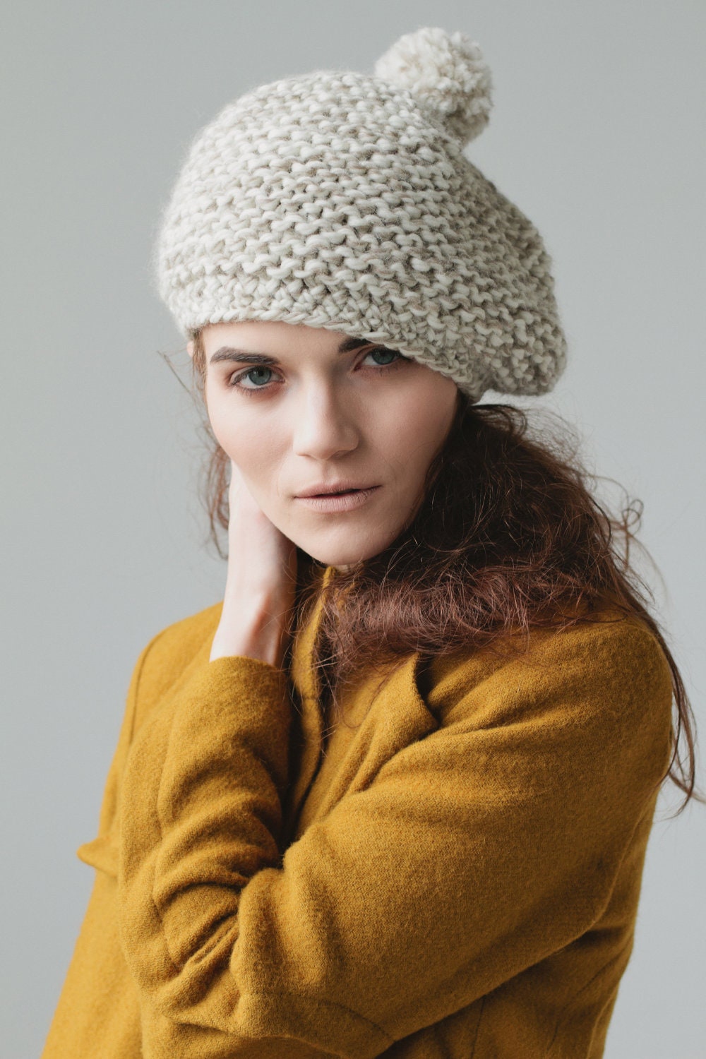 Textured Marbled Beret PDF Pattern