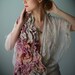 reserved for Mary-Margaret -  Eco fashion accessory  Nuno felted and plant dyed shawl  from natural silk and wool OOAK