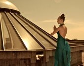 Floor Length Draped Gown