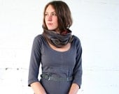 DUSK-Cotton Batik and Jersey Cowl Scarf-Ready To Ship