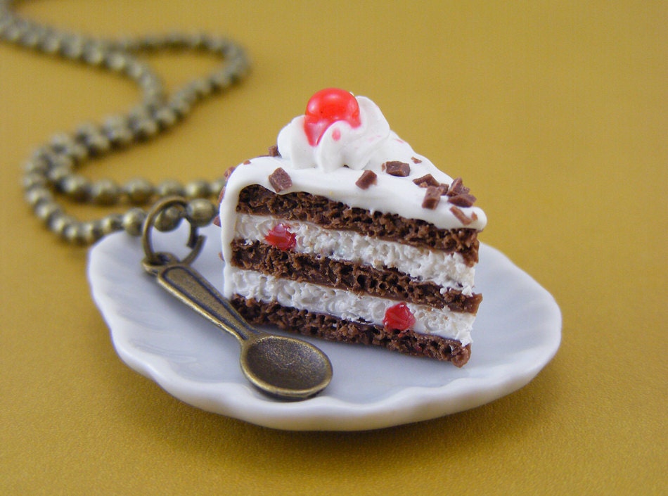 Black Forest Cake Necklace