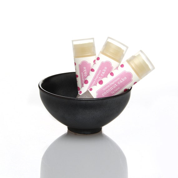 Coconut Cake glossy lip balm tube. Holiday Christmas Coconut vanilla poundcake flavor. Theme Fragrance - Best Lip Balm