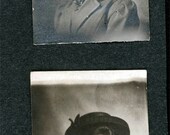 vintage photo 2 Ladies w Big Gorgeous Hats gem miniature