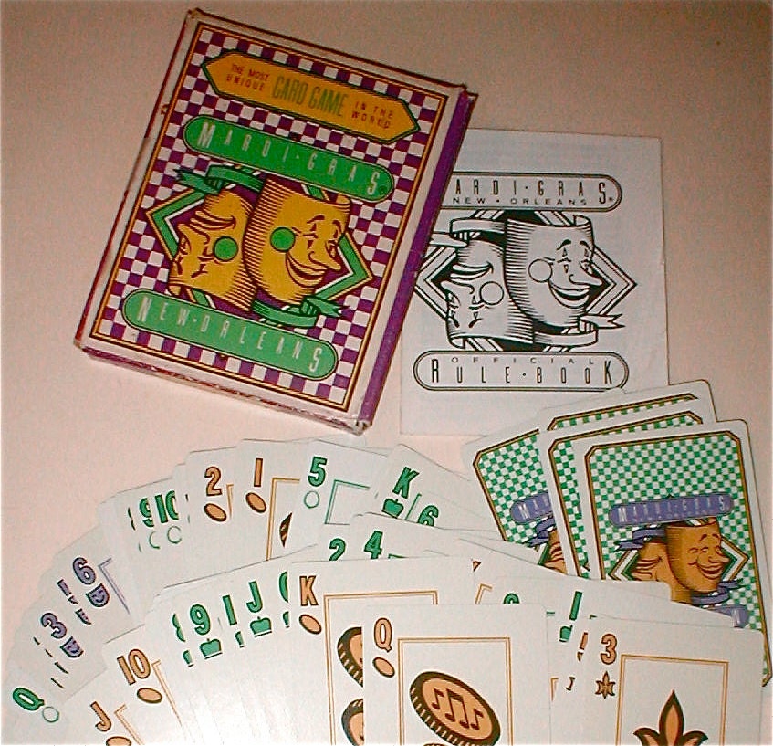 Mardi Gras Card Game - Vintage 1982 - New Orleans Souvenir